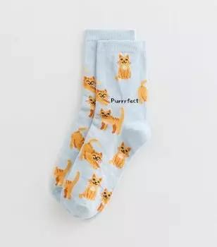 Синие носки Purfect New Look, бледно-голубой