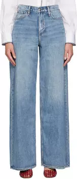 Синие облегченные джинсы Sofie Ultra Wide-Leg rag & bone