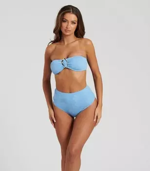 Синие плавки бикини с завышенной талией South Beach South Beach, синий