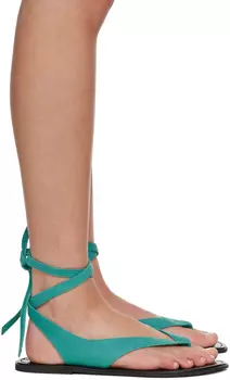 Синие пляжные сандалии The Row
