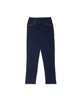 Синие плюшевые леггинсы для девочки Tuc tuc, темно-синий