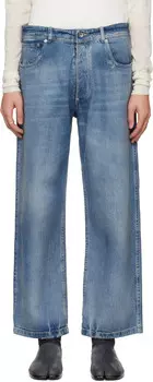 Синие потертые джинсы Maison Margiela