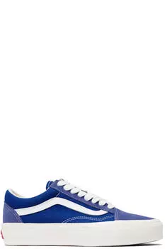 Синие премиальные замшевые кеды Old Skool Vans