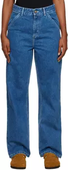 Синие простые джинсы Carhartt Work In Progress
