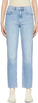 Синие прямые джинсы 70-х Re/Done