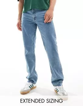 Синие прямые джинсы ASOS DESIGN