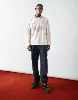 Синие прямые джинсы ASOS DESIGN