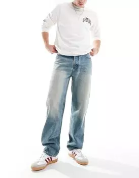 Синие прямые джинсы Pretty Green