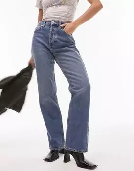 Синие прямые джинсы Topshop Hourglass Kort