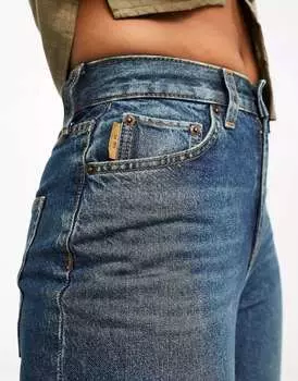 Синие прямые джинсы в стиле 90-х годов ASOS