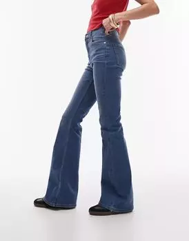 Синие расклешенные джинсы Topshop Jamie