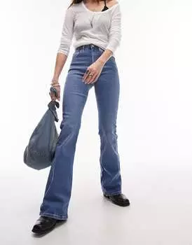Синие расклешенные джинсы Topshop Jamie