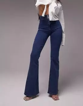 Синие расклешенные джинсы Topshop Joni