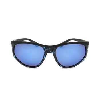 Синие резиновые солнцезащитные очки Polaroid