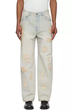 Синие рваные джинсы Solid Homme