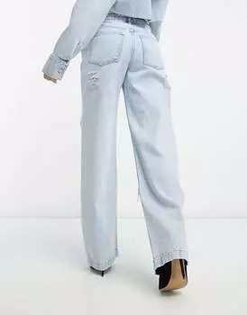 Синие рваные рваные джинсы ASYOU