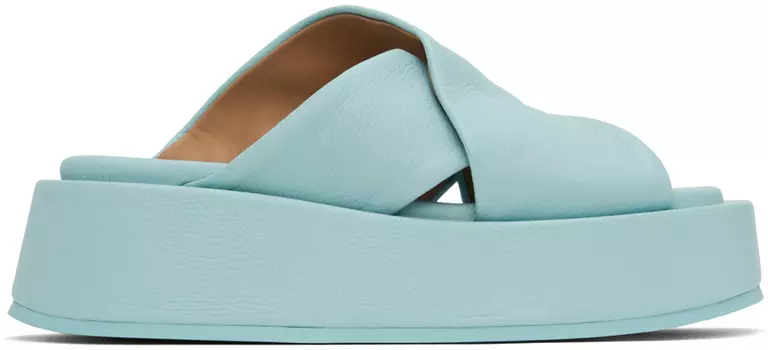 Синие сандалии Piattaforma Marsll