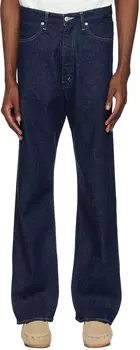 Синие широкие джинсовые джинсы AURALEE