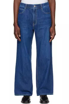 Синие широкие джинсы Bootcut Solid Homme