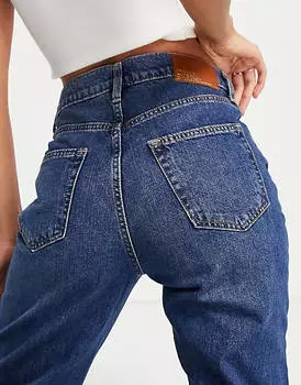 Синие широкие джинсы с завышенной талией Only Hope