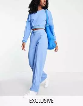 Синие широкие джоггеры South Beach