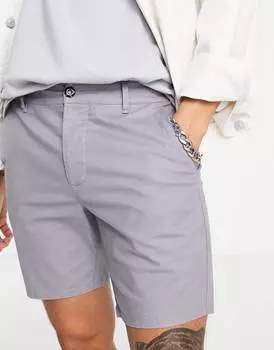 Синие шорты-чинос скинни ASOS DESIGN