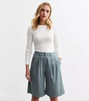 Синие шорты длиной до колена New Look, серый