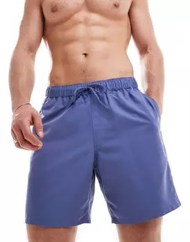 Синие шорты для плавания средней длины ASOS DESIGN