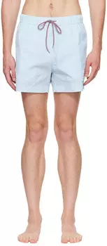 Синие шорты для плавания в полоску Thom Browne