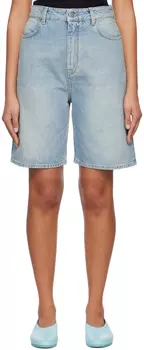 Синие шорты Isu Потертые светлые Loulou Studio