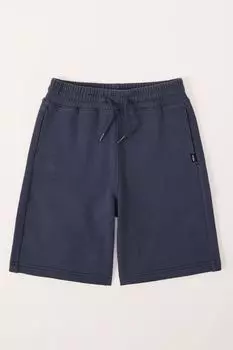 Синие шорты из джерси с ребристыми манжетами Abercrombie & Fitch, синий