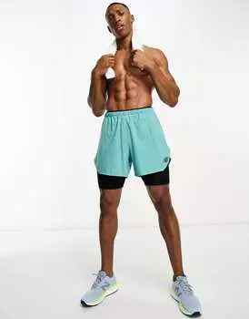 Синие шорты New Balance Q Speed 5 дюймов 2 в 1