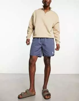 Синие шорты с фестонами Quiksilver