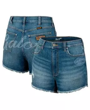 Синие шорты с укороченной талией и высокой посадкой в стиле ретро для женщин Wrangler Florida Gators Colosseum, синий