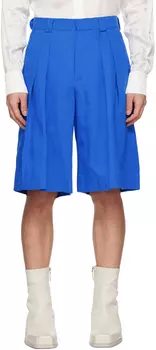 Синие шорты со складками King & Tuckfield