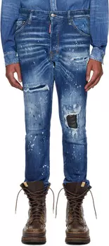 Синие средне-рваные джинсы Cool Guy Dsquared2