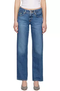 Синие супернизкие джинсы Levi's