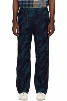 Синие свободные спортивные брюки Bonsai Maharishi