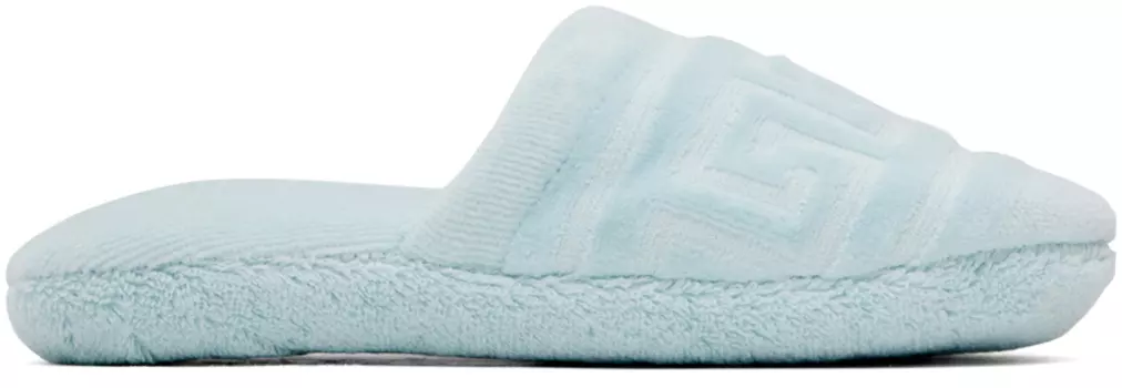 Синие тапочки Greca Versace Underwear