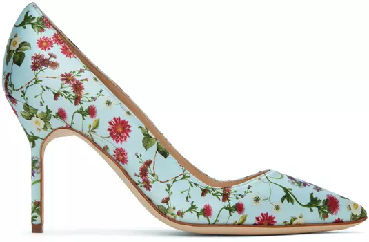 Синие туфли BB Manolo Blahnik