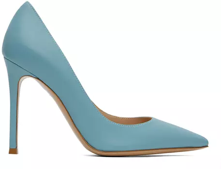 Синие туфли на каблуке Gianvito 105 Gianvito Rossi
