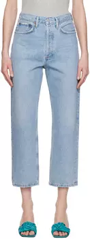 Синие укороченные джинсы 90-х AGOLDE