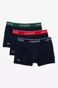 Синие узкие боксеры Lacoste, синий