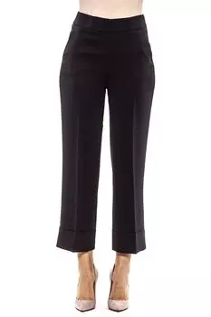 Синие вискозные женские брюки палаццо Peserico, синий