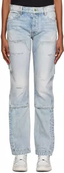 Синие выцветшие джинсы AMIRI
