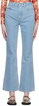 Синие выцветшие джинсы GANNI