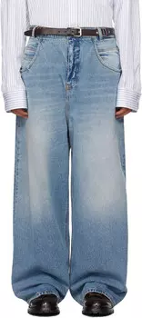 Синие выцветшие джинсы Hed Mayner