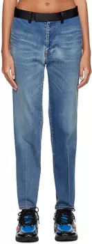 Синие выцветшие джинсы UNDERCOVER