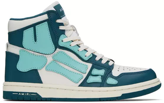 Синие высокие кроссовки AMIRI Skel Top