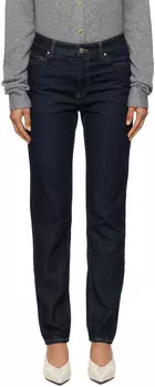 Синие зауженные джинсы TOTEME, Slate